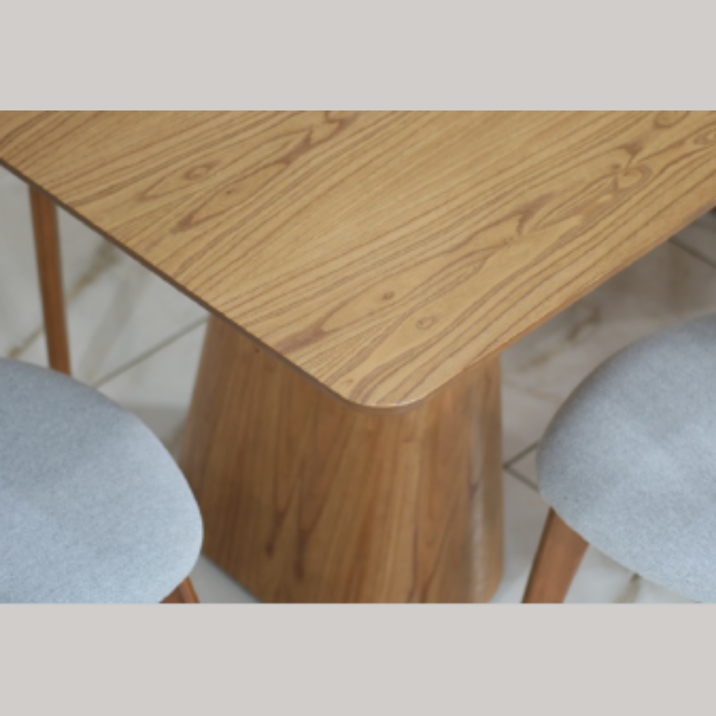 Mesa Moscou Retangular com Pés Duplos Cônicos - 2,00 Metros