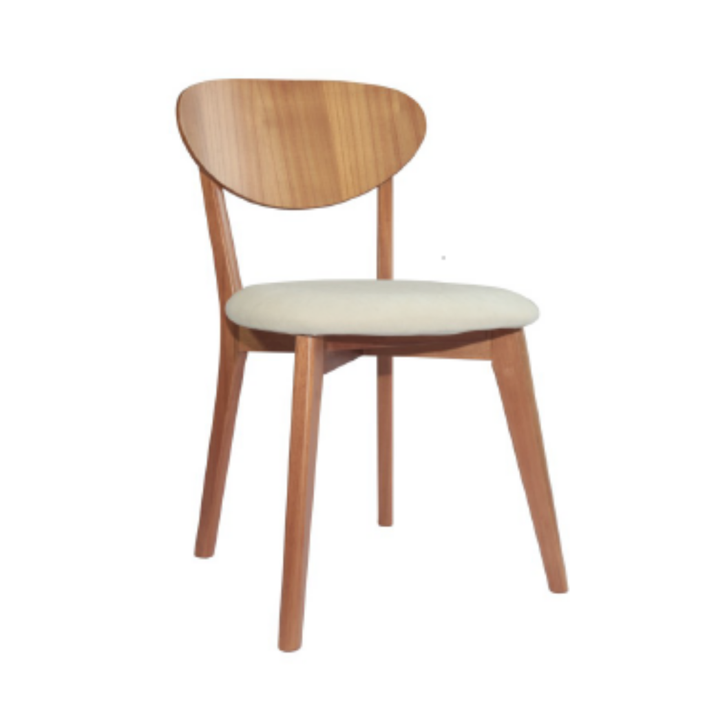 Cadeira Manu 16 - Encosto Curvo em Madeira Cinamomo