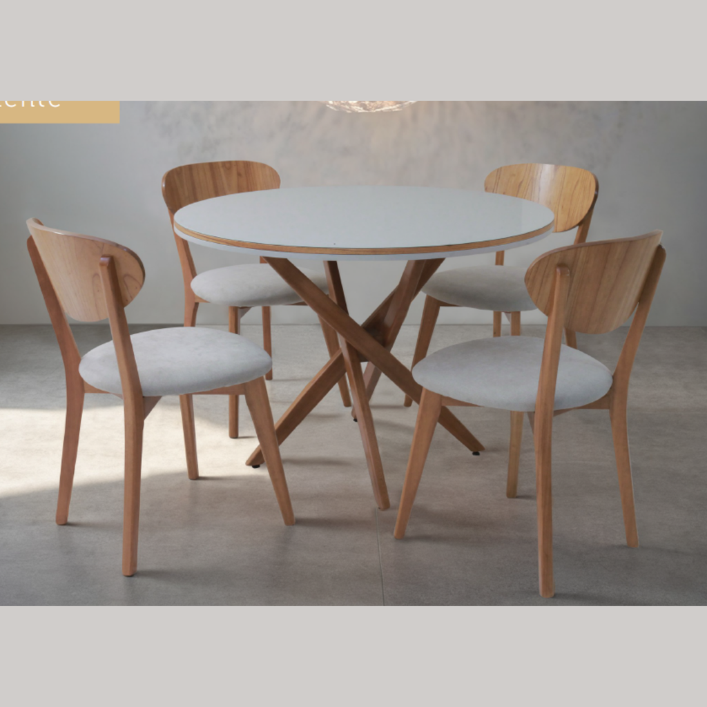 Cadeira Manu 16 - Encosto Curvo em Madeira Cinamomo