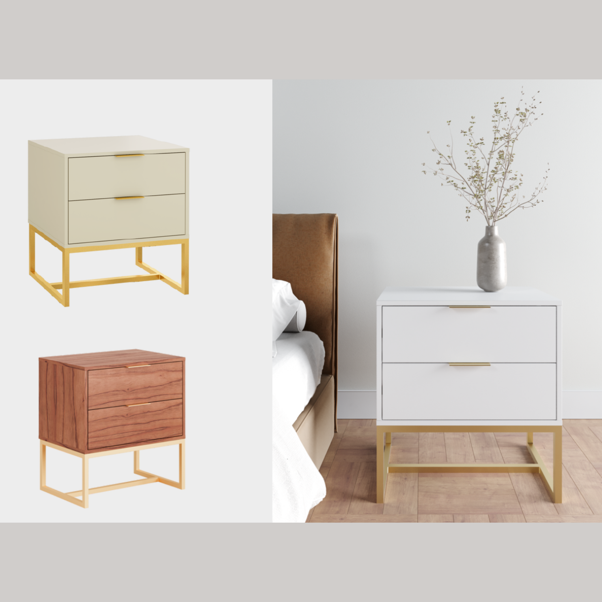 MESA DE CABECEIRA IRON 0,55 CM