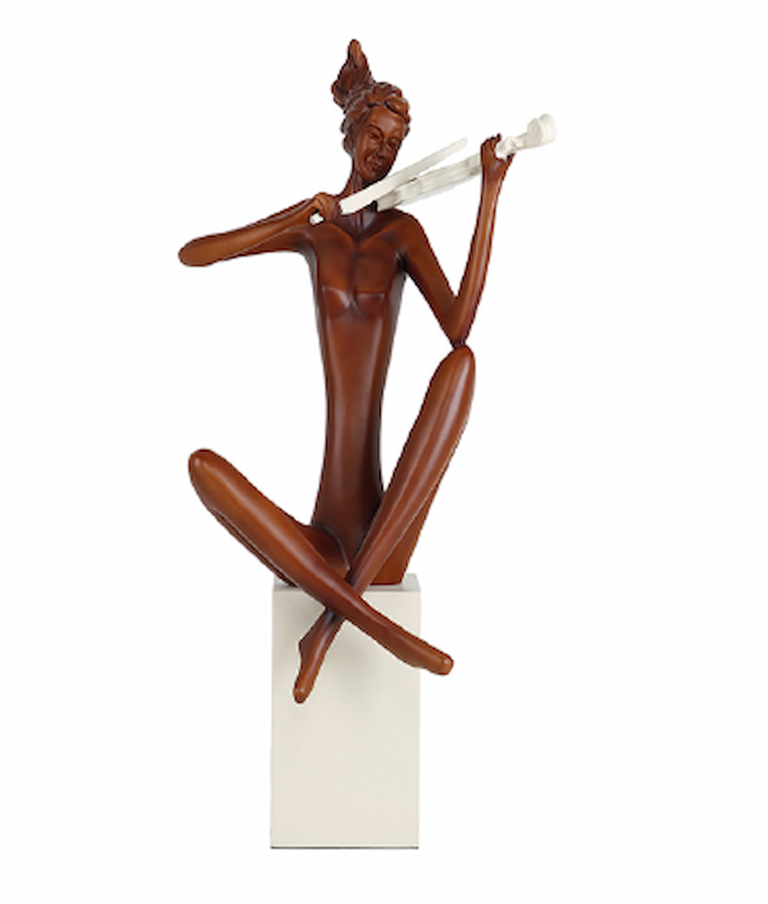 Escultura Violonista Marrom – Modali Design