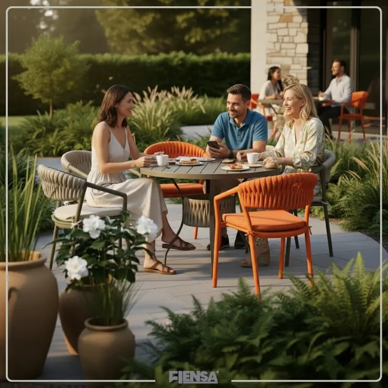 Mesa Dubai e Cadeira Duda — Área Externa