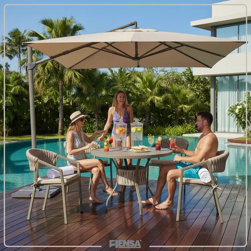 Mesa Dubai e Cadeira Duda — Área Externa