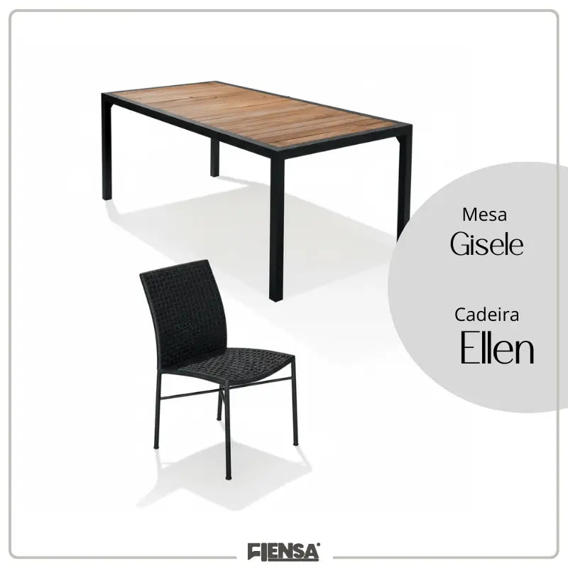 Mesa Gisele e Cadeira Ellen — Área Externa