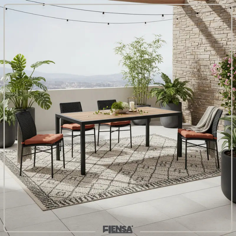 Mesa Gisele e Cadeira Ellen — Área Externa