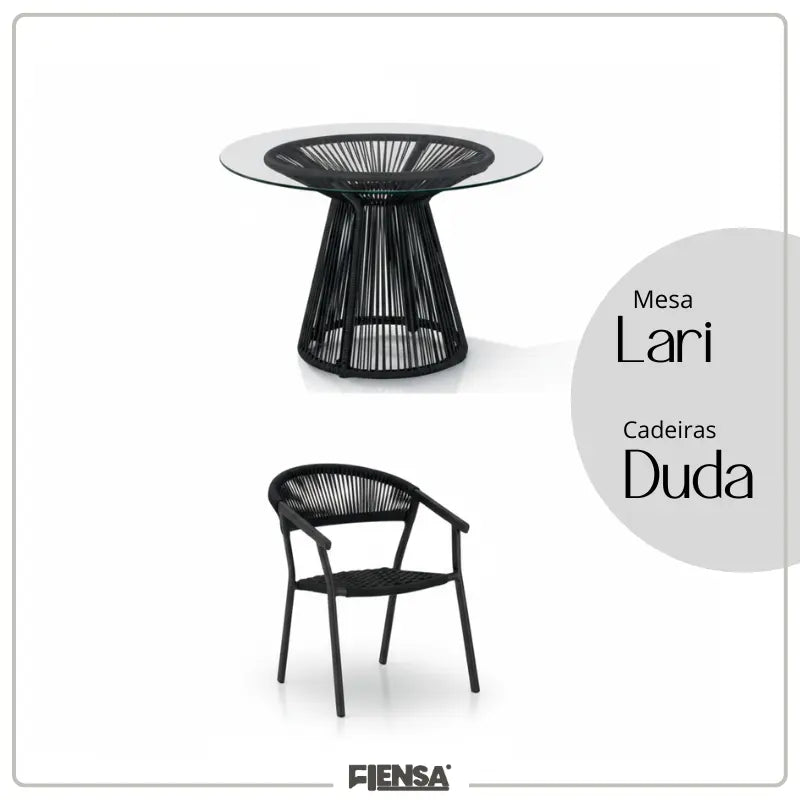 Mesa Lari e Cadeira Duda — Área Externa