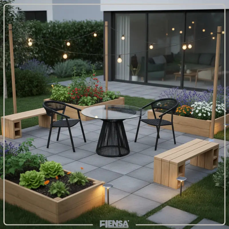 Mesa Lari e Cadeira Duda — Área Externa