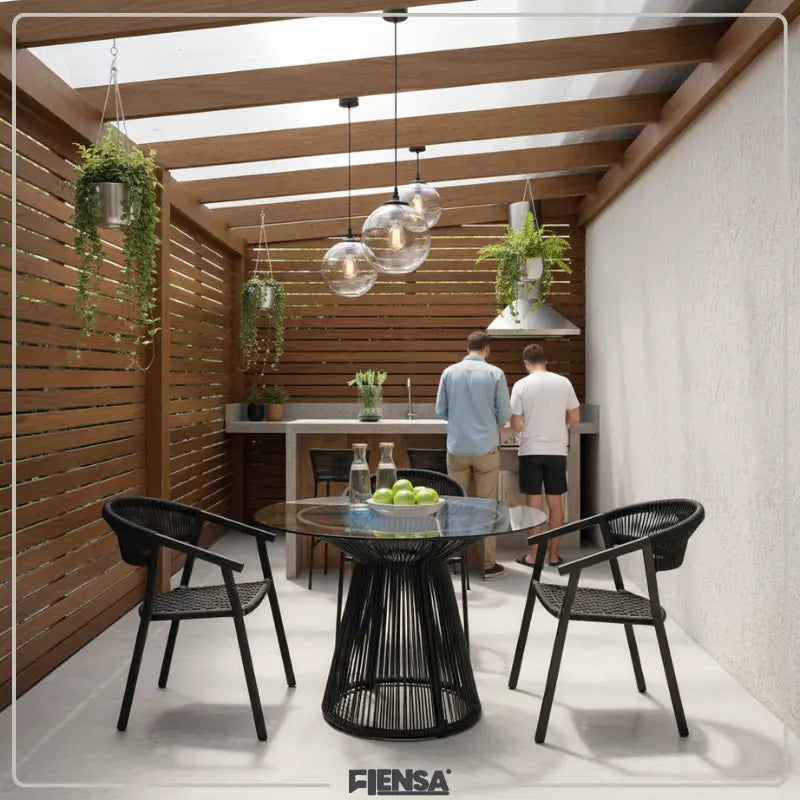 Mesa Lari e Cadeira Duda — Área Externa