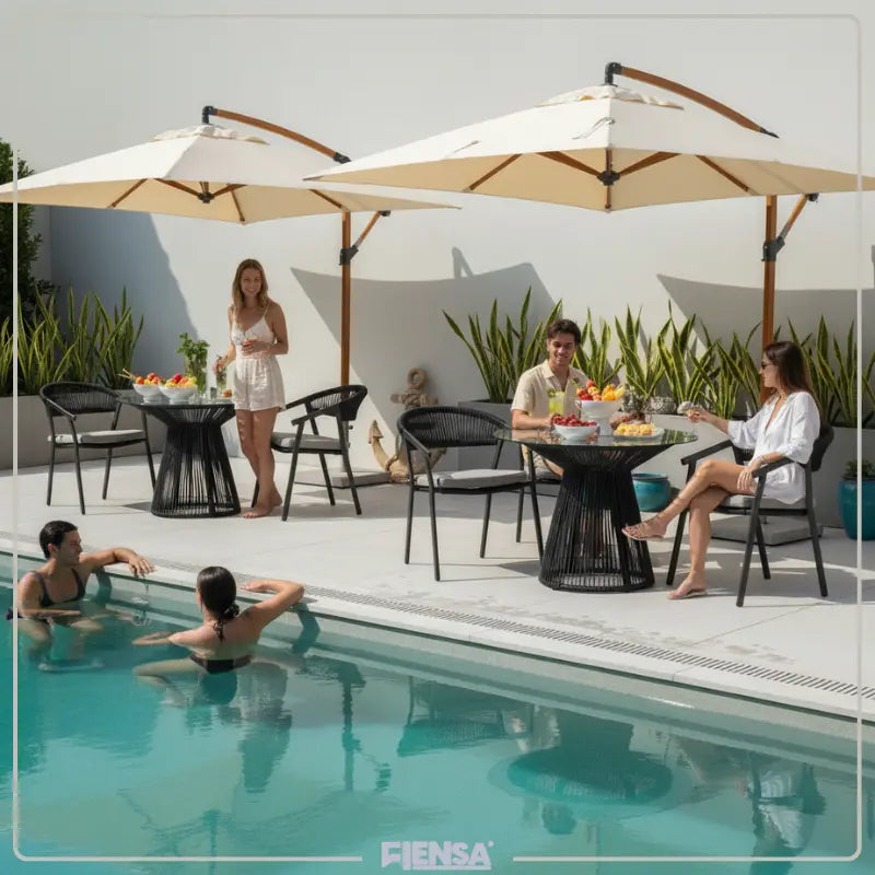 Mesa Lari e Cadeira Duda — Área Externa