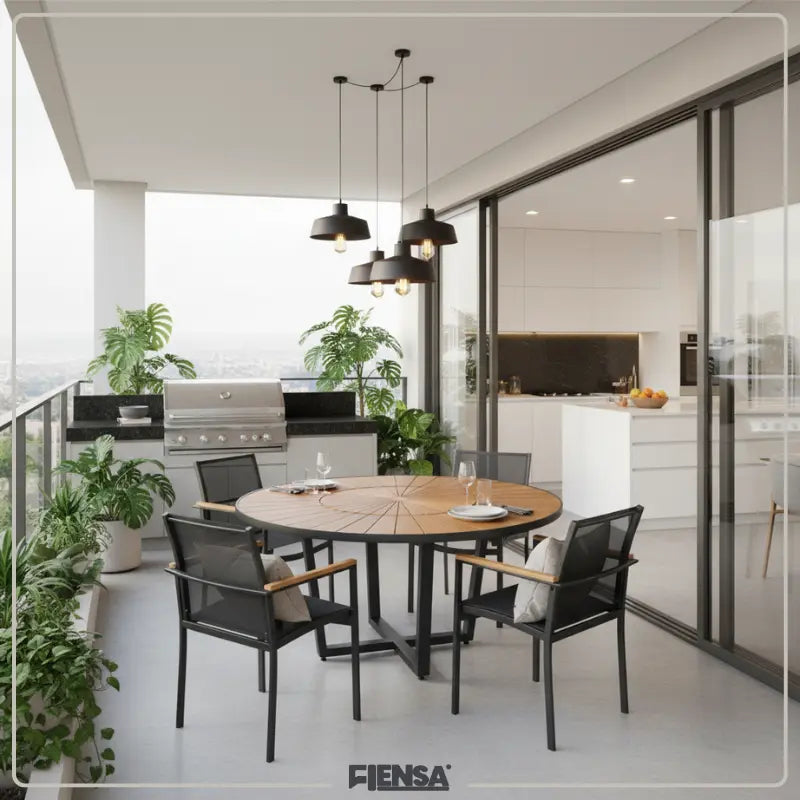 Mesa Lisboa e Cadeira Paola — Área Externa