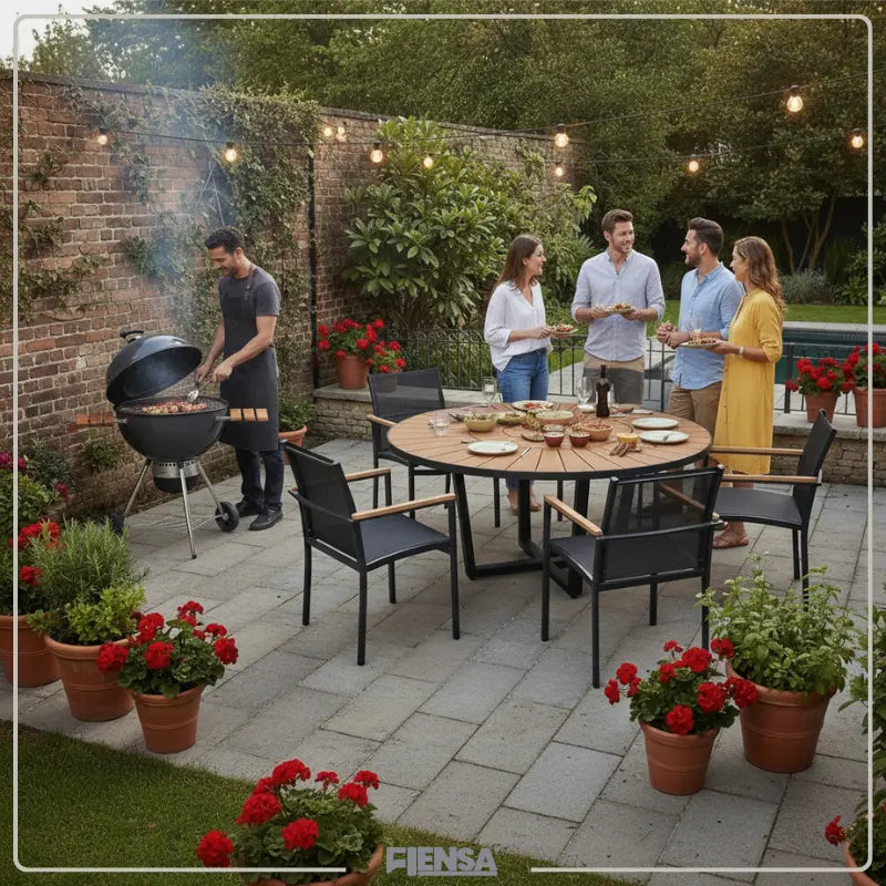 Mesa Lisboa e Cadeira Paola — Área Externa