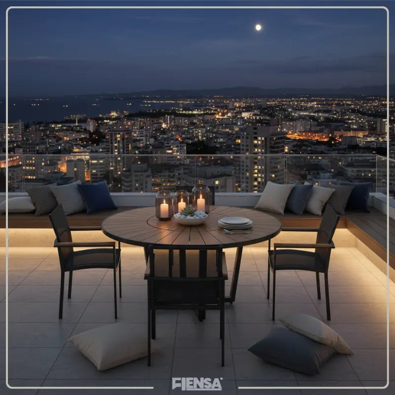 Mesa Lisboa e Cadeira Paola — Área Externa