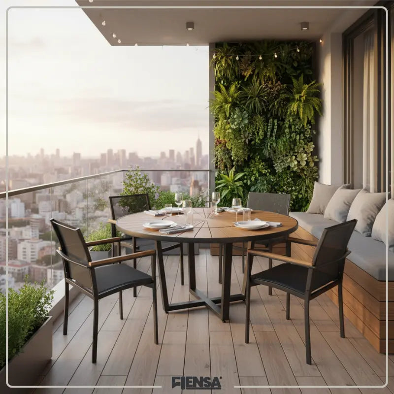 Mesa Lisboa e Cadeira Paola — Área Externa