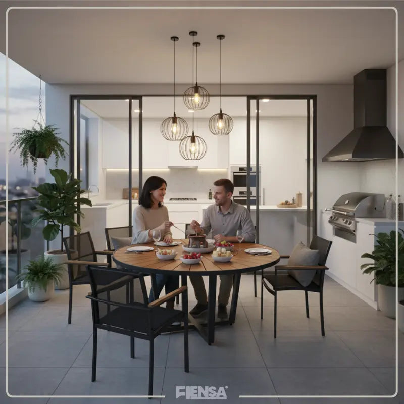 Mesa Lisboa e Cadeira Paola — Área Externa