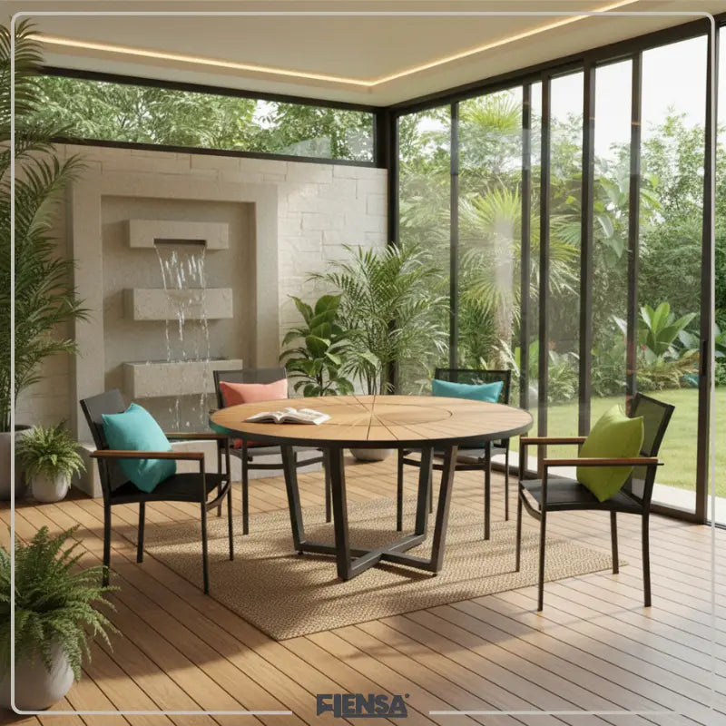 Mesa Lisboa e Cadeira Paola — Área Externa