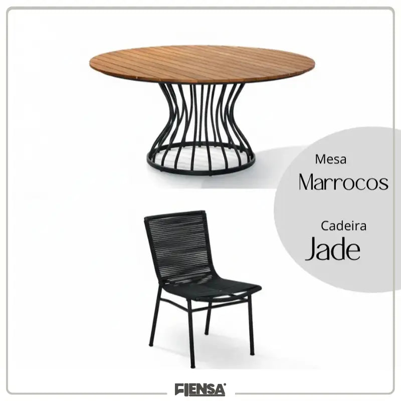 Mesa Marrocos e Cadeira Jade — Área Externa