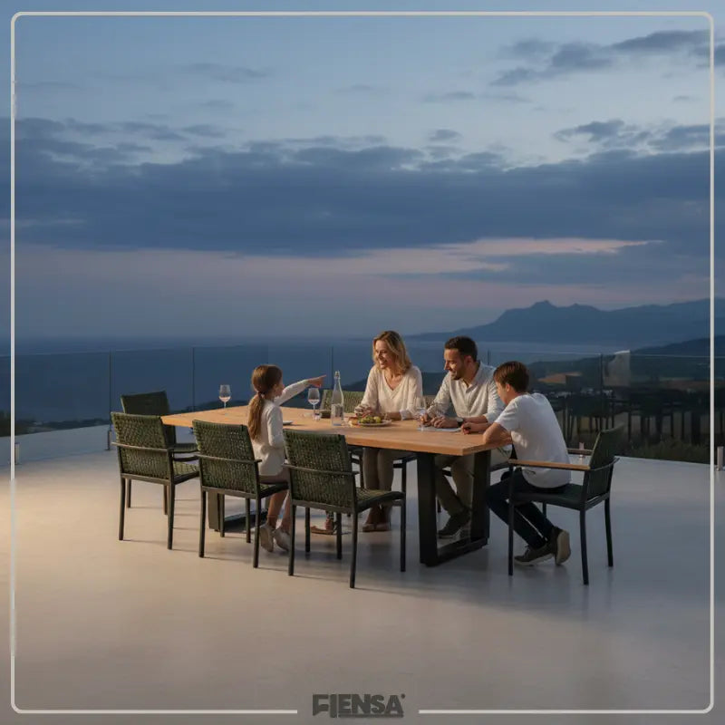 Mesa Valencia e Cadeira Mariah — Área Externa