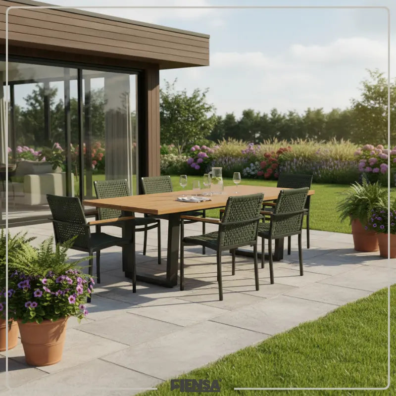 Mesa Valencia e Cadeira Mariah — Área Externa